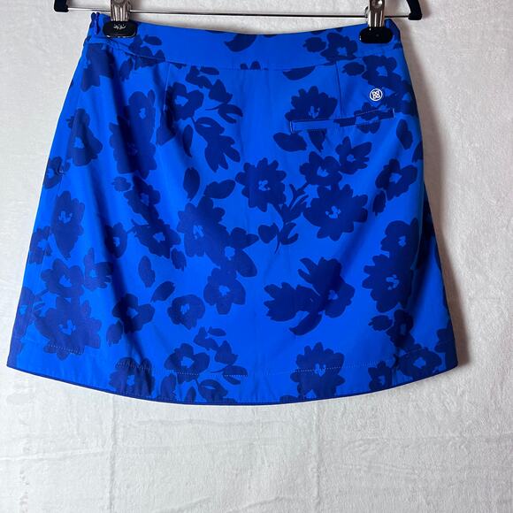 G/Fore Floral Print Golf Skort Blue Women’s Size 2 Performance Activewear - Picture 4 of 6